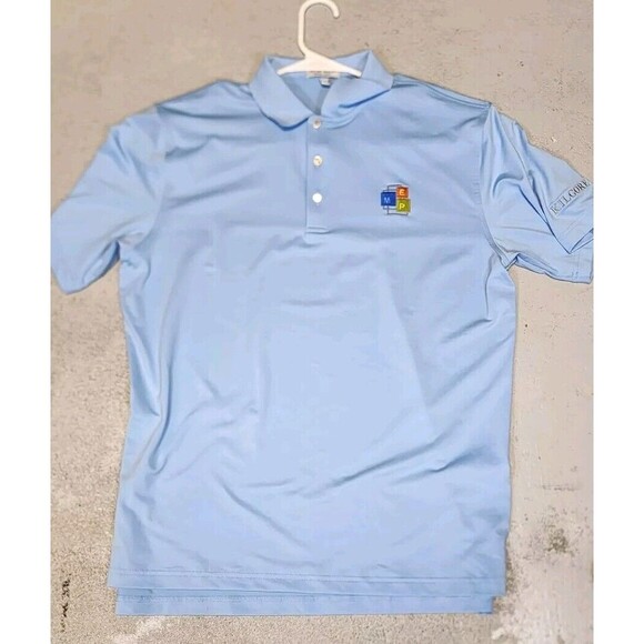 Peter‎ Millar Summer Comfort Polo Shirt Blue Men's Size Medium Kilgore... - Picture 1 of 8